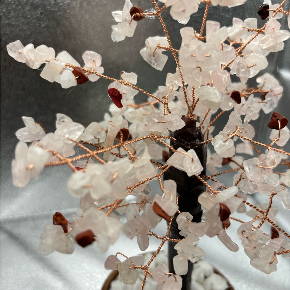 Árbol de la vida de cuarzo rosado - Picture 2 of 10
